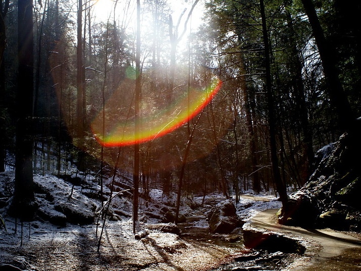 The hike to Whispering Cave in Hocking Hills State Park